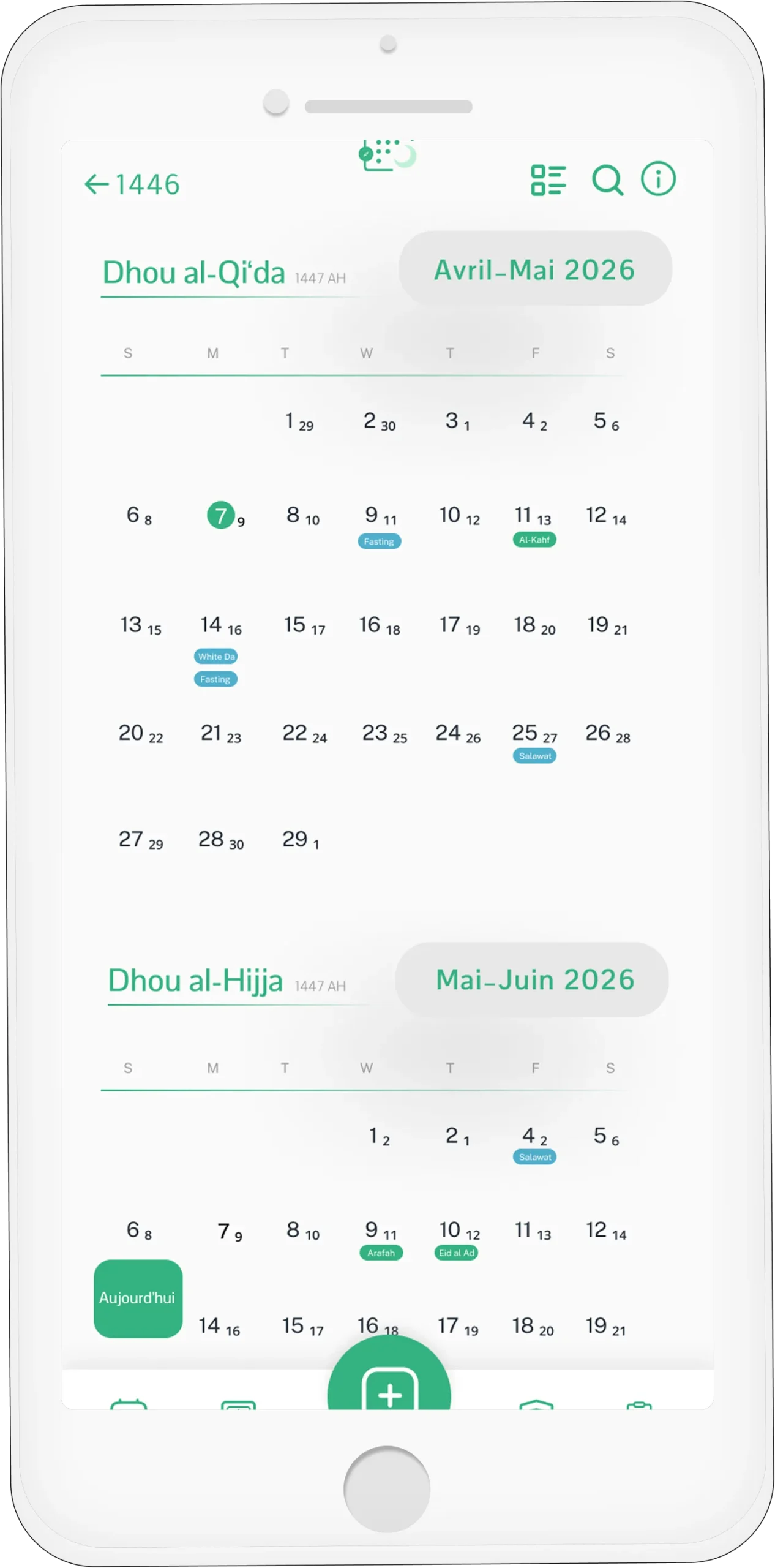  Muslim Calendar App Dual View